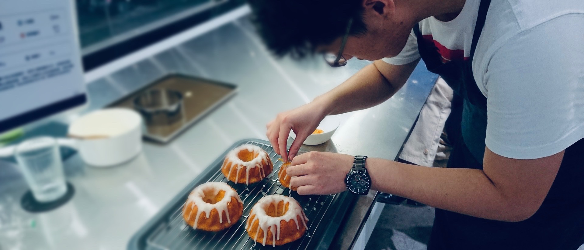 making cake